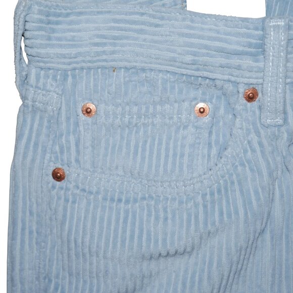 Levis 514 Men's Size 38x30 Corduroy Jeans Pants Sky Blue Vintage Wide Wale NWT - Picture 2 of 8